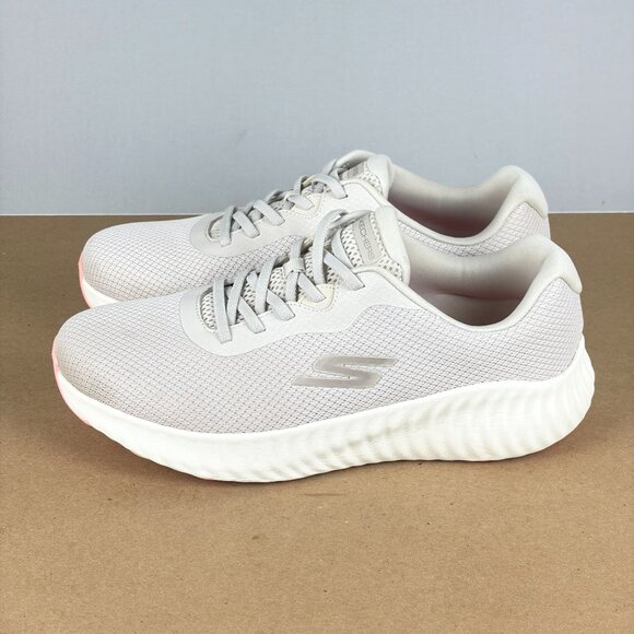 Skechers Go Run Now Calumet No Tie Running Shoes Womens 11 Natural Low Top - Picture 1 of 10